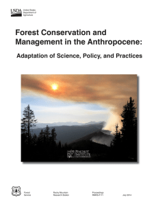 Forest Conservation and Management in the Anthropocene: