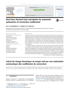 ScienceDirect Real-time thermal load calculation by automatic estimation of convection coefficients