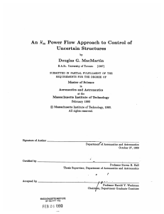 An Power  Flow  Approach  to  Control ... Uncertain  Structures )1o