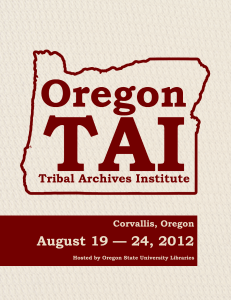 August 19 — 24, 2012 Corvallis, Oregon