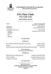 USA Flute Choir USA Celtic Crúe  UNIVERSITY OF SOUTH ALABAMA