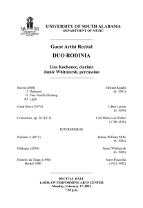 DUO RODINIA Guest Artist Recital  UNIVERSITY OF SOUTH ALABAMA