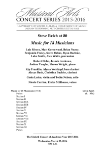 Music for 18 Musicians  Steve Reich at 80