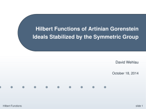 Hilbert Functions of Artinian Gorenstein Ideals Stabilized by the Symmetric Group
