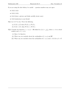 Mathematics 220 Homework Set 9 Due: November 21