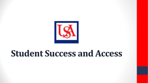 Student Success and Access
