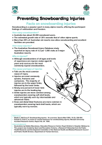 Pr Preeeeevvvvventing Snowboar enting Snowboar enting Snowboarding Injuries