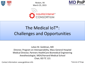The Medical IoT*: Challenges and Opportunities