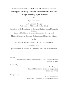 Electrochemical Modulation of Fluorescence of Nitrogen Vacancy Centers in Nanodiamonds for