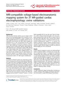 MRI-compatible voltage-based electroanatomic mapping system for 3T MR-guided cardiac electrophysiology: swine validations