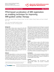 FPGA-based acceleration of MRI registration: an enabling technique for improving