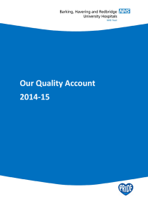 Our Quality Account 2014-15
