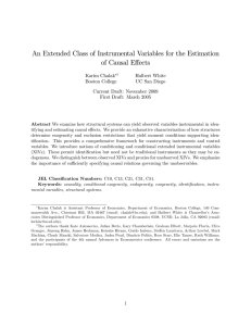 An Extended Class of Instrumental Variables for the Estimation