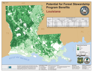 Louisiana Potential for Forest Stewardship Program Benefits AR