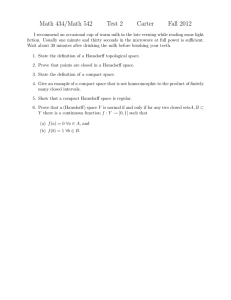 Math 434/Math 542 Test 2 Carter Fall 2012