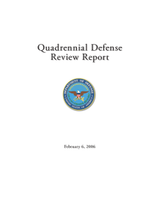 Quadrennial Defense Review Report February 6, 2006