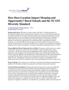 How Does Location Impact Meaning and Diversity Standard