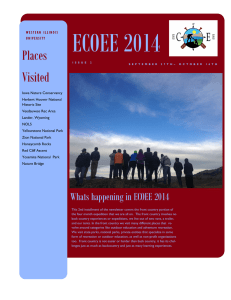 ECOEE 2014  Places Visited