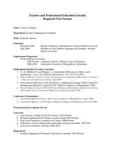 Teacher and Professional Education Faculty Required Vita Format