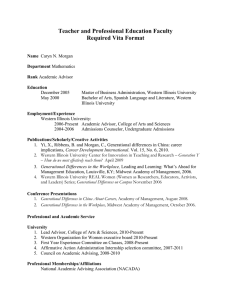 Teacher and Professional Education Faculty Required Vita Format