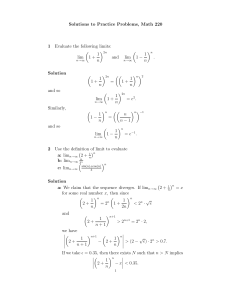 Solutions to Practice Problems, Math 220 1 Solution 2