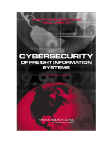 CYBERSECURITY OF FREIGHT INFORMATION SYSTEMS