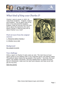 What kind of king was Charles I?