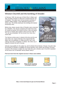 VILLAINS HEROES &amp; Winston Churchill and the bombing of Dresden