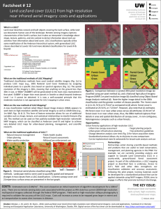Factsheet # 12 Land use/land cover (LULC) from high-resolution