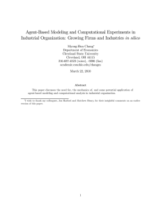 Agent-Based Modeling and Computational Experiments in