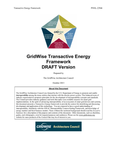 GridWise Transactive Energy Framework DRAFT Version Transactive Energy Framework