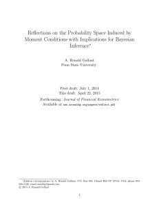 Reflections on the Probability Space Induced by Inference
