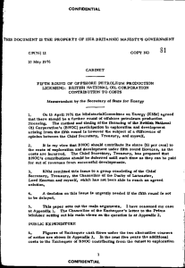 HIS DOCUMENT IS THE PROPERTY OF HER BRITANNIC MAJESTY *S... CP(76) 12 COPY NO 10 May 1976 CABINET