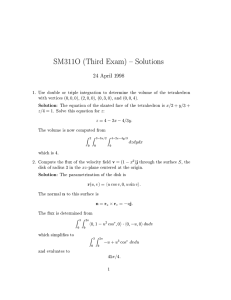 SM311O (Third Exam) { Solutions