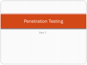 Penetration Testing Part 2
