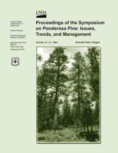 Proceedings of the Symposium on Ponderosa Pine: Issues, Trends, and Management