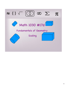 Math 1030 #17d Fundamentals of Geometry Scaling 1