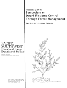 SOUTHWEST PACIFIC Symposium  on Dwarf  Mistletoe Control