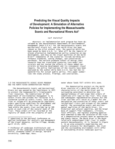 Predicting the Visual Quality Impacts of Development: A Simulation of Alternative