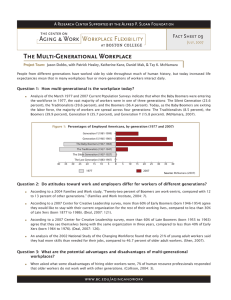 The Multi-Generational Workplace Fact Sheet 09 July, 2007