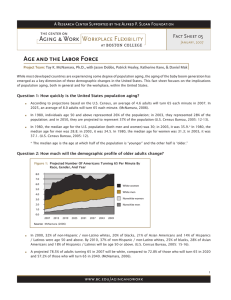 Age and the Labor Force Fact Sheet 05 January, 2007