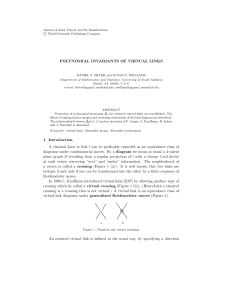 POLYNOMIAL INVARIANTS OF VIRTUAL LINKS