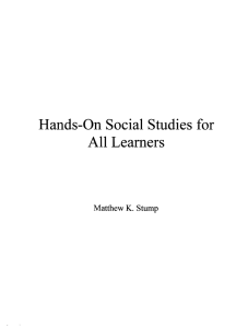 Hands-On Social Studies for All Learners Matthew K.  Stump