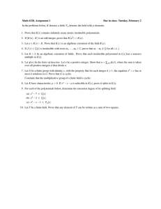 Math 6320, Assignment 1 Due in class: Tuesday, February 2