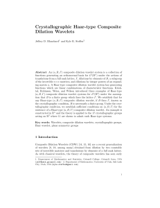 Crystallographic Haar-type Composite Dilation Wavelets