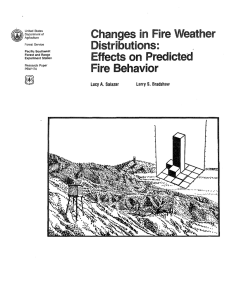 Changes in Fire Weather Distributions: Effects on Predicted Fire Behavior