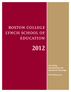 2012 boston college lynch school of education