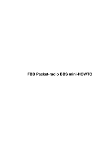 FBB Packet-radio BBS mini-HOWTO