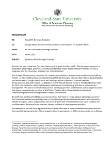 Cleveland State University Office of Academic Planning