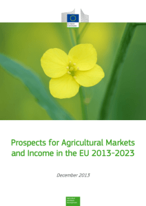 Prospects for Agricultural Markets and Income in the EU 2013-2023 q